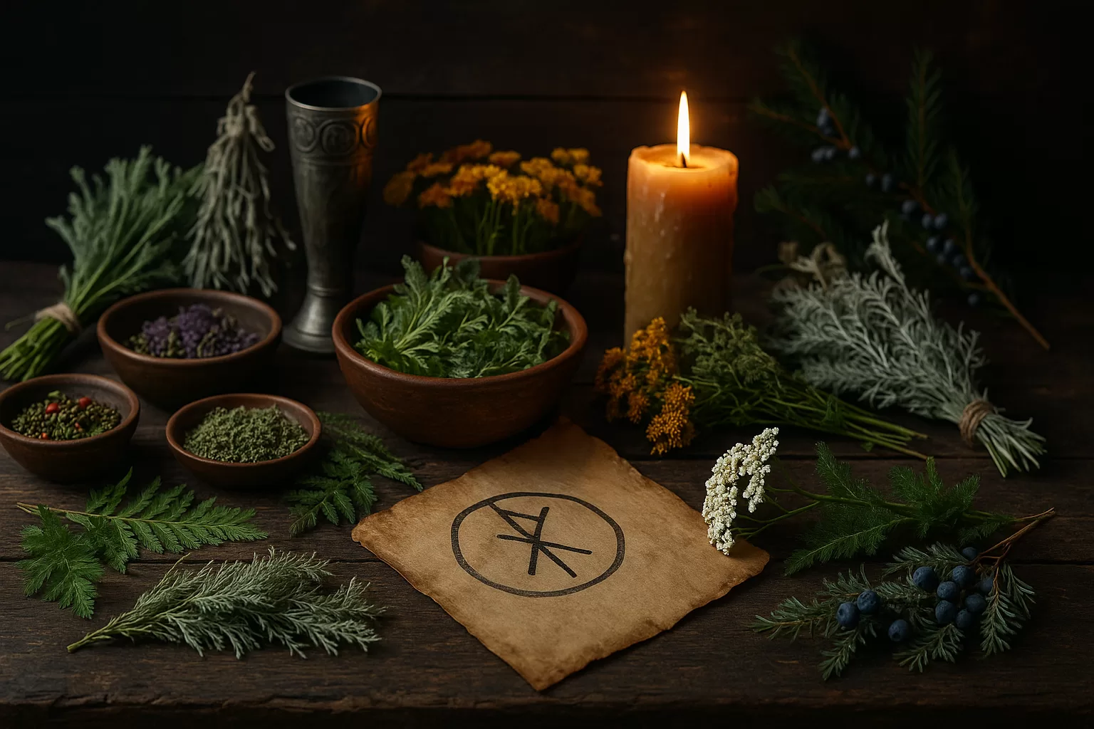 hierbas vikingas rituales